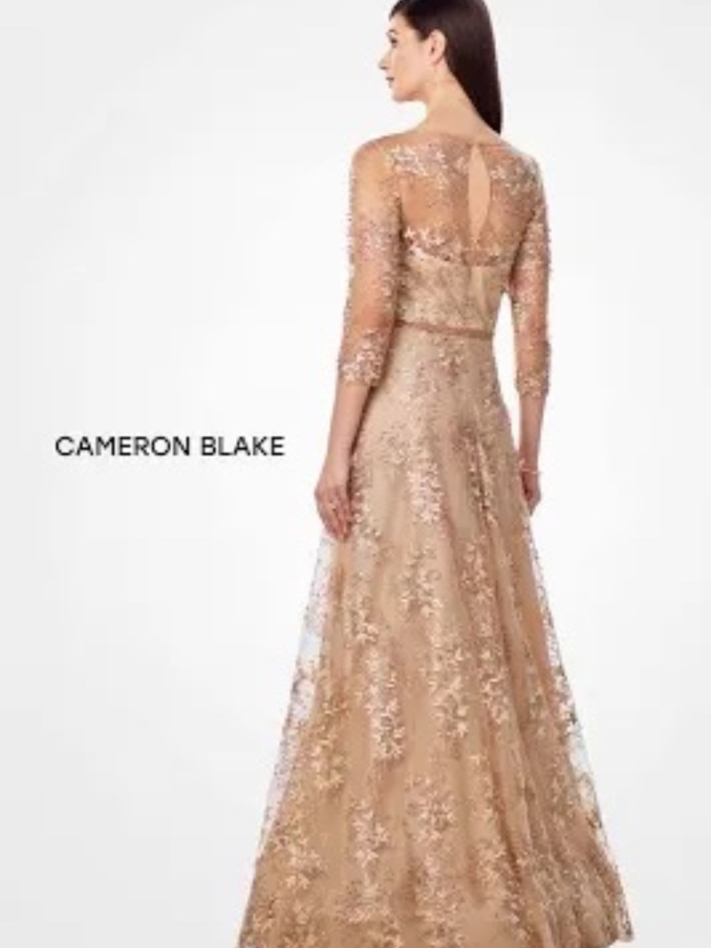 CAMERON BLAKE BY MON CHERI 118682 Mother of Bride Size 12 - Picture 2 of 4